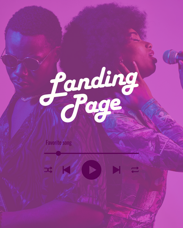 Landing Page Music Pro