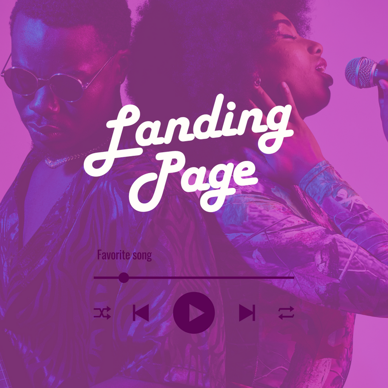 Landing Page Music Pro